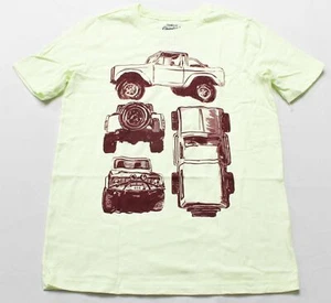 Osh Kosh B'gosh Boy's Short Sleeve Truck Graphic T-Shirt MR2 Neon Green Size 10 - Picture 1 of 3