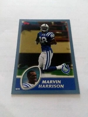2003 Topps Football Marvin Harrison #290 HOF Factory Set Break NM-MT - Image 1 of 2