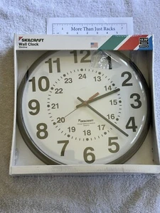 Reloj de pared de cuarzo Skilcraft Slimline - Marco de plástico - 12-3/4" de diámetro - Imagen 1 de 4
