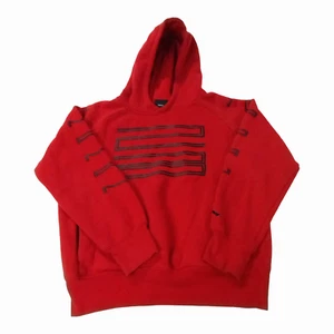Air Jordan Retro 11 Flight 23 Jumpman Fleece Pull Over Red Black Youth Size Med - Picture 1 of 7