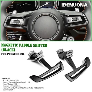 Steering Magnetic Paddle Shifter For Porsche 911.2 GT3 RS 991.1 Black B - Imagen 1 de 13