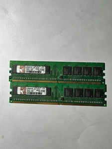 2 x 512MB Kingston DDR2 533MHZ Desktop Ram 1Rx8 PC2-4200U - Picture 1 of 2