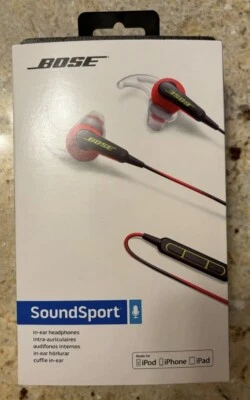 Bose SoundSport SiE2i In-Ear Wired In-ear Headphones for Apple - Power Red New - Image 1 of 4