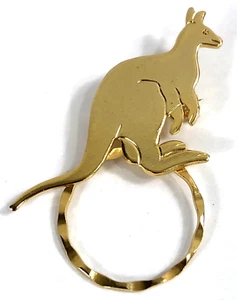 Detti Spec Pin Gold Tone Kangaroo - Picture 1 of 6