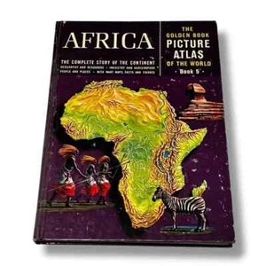 The Golden Book Picture Atlas Africa Book 5 1960 Vintage Hardcover - Imagen 1 de 6