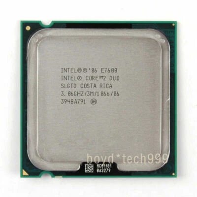 INTEL CORE 2 DUO E7600 PROCESSOR 3.06GHZ/3M/1066（SLGTD SLGTN）LGA 775/T CPU - Image 1 of 2