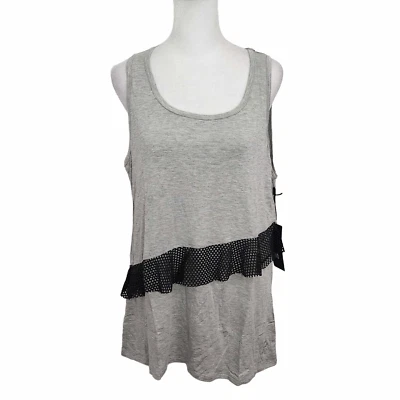 Camiseta de Tirantes Deportiva Gris Bebe Talla Mediana NWT Camiseta Athleisure Gris Bebe Foto 1 de 4