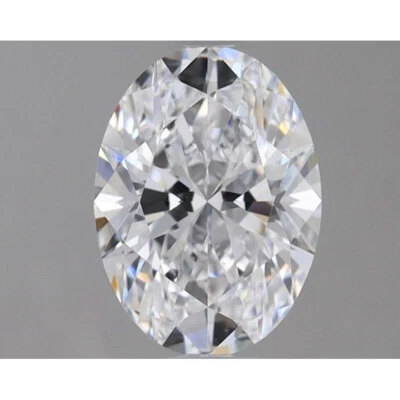 Lab Grown 1.25 CT Oval Loose Diamond F Color VVS2 Clarity IGI Certified Diamond - Image 1 of 4