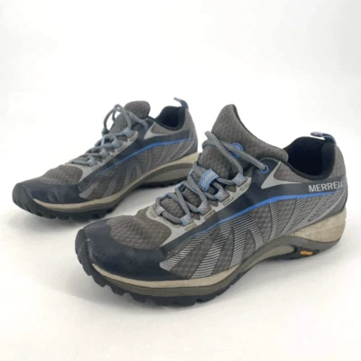 Merrell Para Mujer Siren Edge Vibram Senderismo Trail Tenis Zapatos Gris Azul Talla 8 Foto 1 de 4