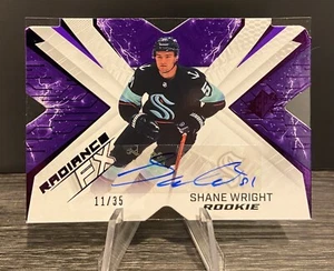 2022-23 Upper Deck SPx Radiance FX Purple Rookie Auto Shane Wright /35 Kraken - Picture 1 of 2