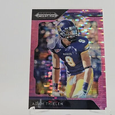 2019 Panini Prizm Draft - Pink Pulsar Prizm #4 Adam Thielen - Image 1 of 2