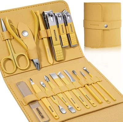 Manicure Set Professional Nail Clippers Pedicure Kit, 16 pcs Stainless Steel Kit - Image 1 of 4