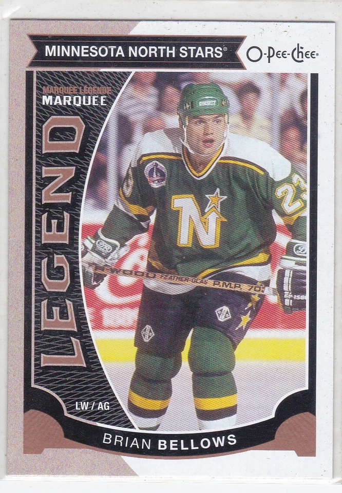 15/16 O-PEE-CHEE...BRIAN BELLOWS...LEGENDS...SP...CARD # 597...NORTH STARS - Image 1 of 1