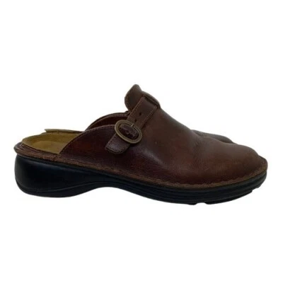 Naot Aster Brown Leather Clogs Size 8 - Image 1 of 4