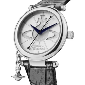 Reloj Vivienne Westwood Damas Orb VV006SSBK Cuero Negro - Imagen 1 de 13