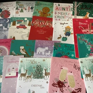 CHRISTMAS CARDS RELATIONS *FROM JUST 0.99p (my ref F14) - Picture 1 of 193