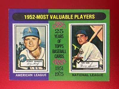 1975 Topps Mini - Most Valuable Players Bobby Shantz, Hank Sauer #190 - Image 1 of 4