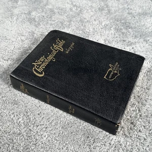 Vintage New Chronological Bible Large Print 1980 King James KJV Gaddy Leather - Picture 1 of 20