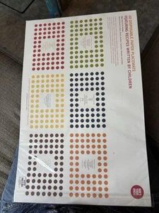 48 Paper Placemats Disposable 16X11" Kooky Recipes by kids Dot Game - Picture 1 of 8