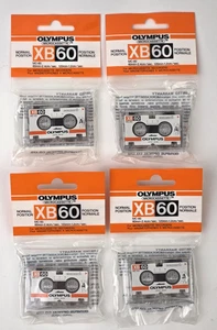 4 Olympus XB60 / MC60 MicroCassette Dictaphone Tapes, New, Individually Sealed - Picture 1 of 7