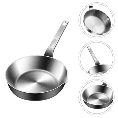 Padella Pancake Padellino Per Acciaio Inox Piccola Pentola Inossidabile - Immagine 1 di 4