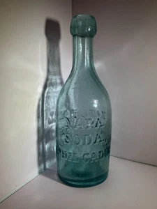 RARO - 1870’s Napa Soda Phil Cadug Cuello Largo Blob Top Botella de Soda Agua Mineral - Imagen 1 de 7