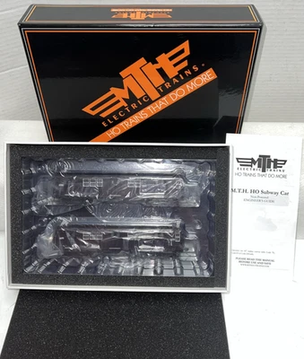 MTH HO SCALE 80-2348-3 MTA R17 2-CAR SUBWAY SET NON-POWERED LIGHTED - NIB - Image 1 of 4