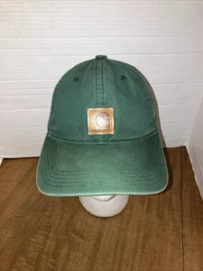 Carhartt Faded Green Canvas Snapback Hat Cap Vintage 90s Workwear Style - Bild 1 von 7