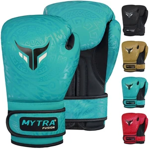 Mytra Kids Leather Boxing Gloves Sparring Training Punchbag Gloves Mitts 4OZ-8OZ - Picture 1 of 27