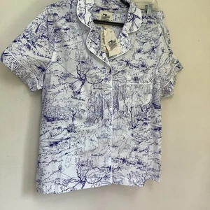 Woodstock Laundry Xl Batis Willow Graphic Short Pajama Preppy - Picture 1 of 12
