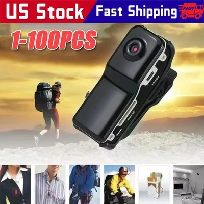 Mini Cámara Cuerpo de Policía HD 1080P Video DVR Clip IR Cámara Nocturna Videocámara EE. UU. Foto 1 de 4