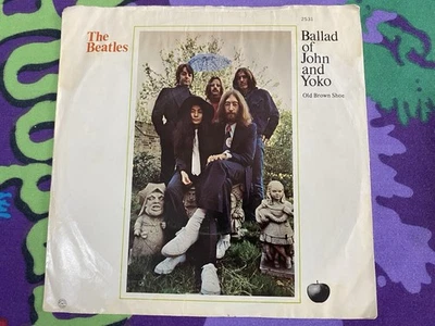 Vtg 1969 THE BEATLES "THE BALLAD OF JOHN AND YOKO" POP ROCK 45 VINYL WITH SLEEVE - Image 1 of 4