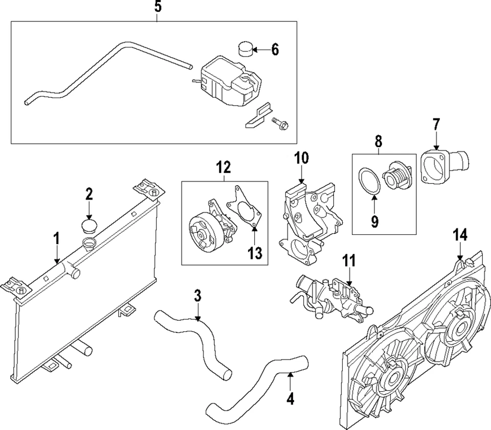 Genuíno Nissan 2013-2019 Nissan Sentra - Termostato 21200-3RC5A - Imagem 1 de 1