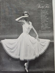 1954 Women's Vanity Fair Gown party dress look vintage lingerie fashion Ad  - Picture 1 of 1