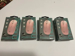 Pink Wireless Mouse 4 Pc - Picture 1 of 2