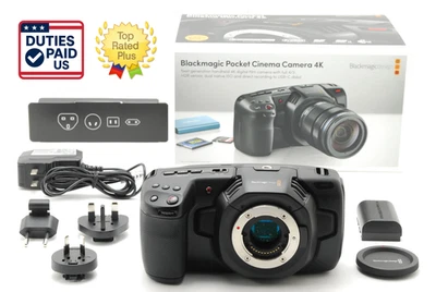 【Top MINT in Box】Blackmagic Design Pocket Cinema Camera 4K MFT Mount From JAPAN - Image 1 of 4