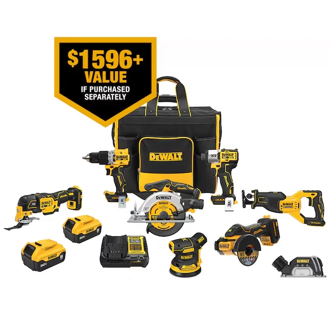 Dewalt XR DCKSS735P2 7 Tool Combo Kit BRAND