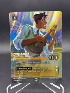 Disney Lorcana Prince Naveen Ukulele Player Enchanted 205/204 Shimmering Skies - Picture 1 of 3
