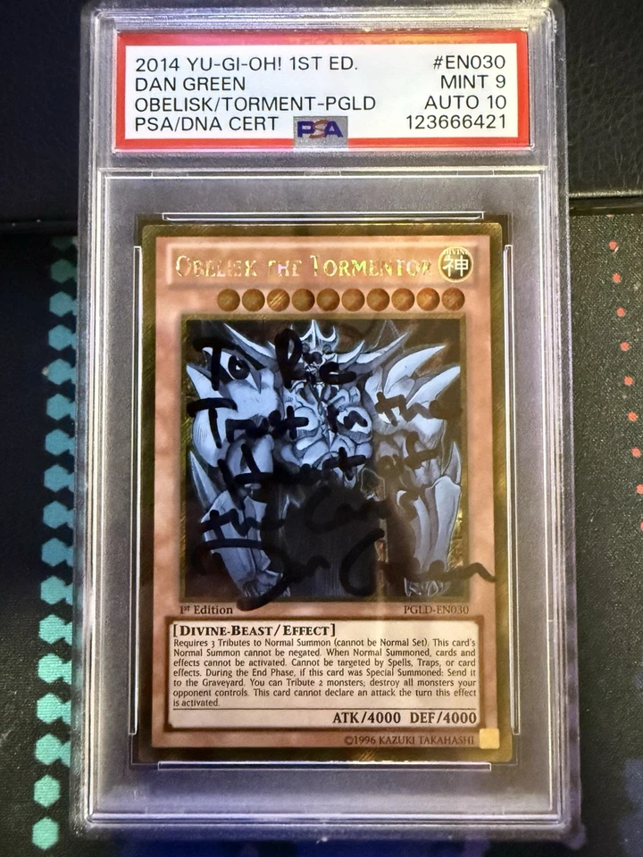 Dan Green Signed Yugioh Card PSA MINT 9 - Image 1 of 1