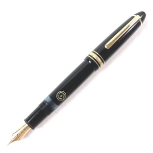 Montblanc Meisterstuck No.146 14K F nib White Star Black Gold GERMANY - Picture 1 of 10