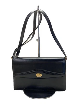 GUCCI OLDGUCCI Old Gucci Second Bag Clutch Bag Leather Black Solid Color bag - Image 1 of 4