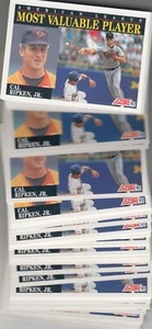 (47) 1992 Cal Ripken Score MVP AWARD From Factory Sets Lot #788 - Orioles - Picture 1 of 1