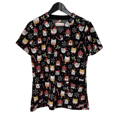 Blusa Médica Cruz Blanca Cuello en V Vacaciones Talla XS Foto 1 de 4