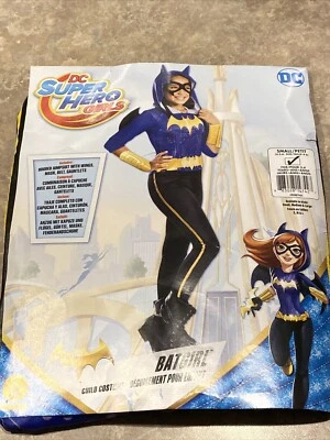 Batgirl Girls Fancy Dress DC Comic Book Day Superhero Kids Childs Costume S 4-6 - Image 1 of 4