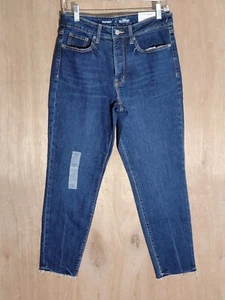 old navy jeans womens size 4 OG straight ankle high rise stretch buttonfly blue - Picture 1 of 9