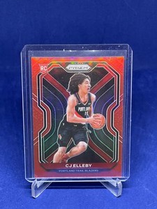 CJ ELLEBY 2020-21 PANINI PRIZM RED PRIZM ROOKIE RC #D 249/299