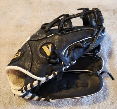 "Guante Guante de béisbol Vinci Pro 11,5"" blanco y negro derecho lanzador infielder". Foto 1 de 3
