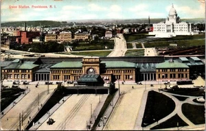 Postal Union Station Providence Rhode Island FM Kirby Co 1910 - Imagen 1 de 2