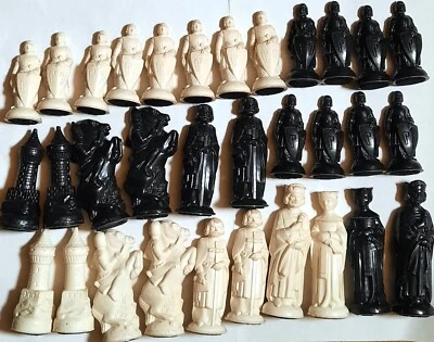 Juego de ajedrez - E.S. Lowe - Piezas Renacentistas - Vintage - Juego Completo - Sin Tablero Foto 1 de 4