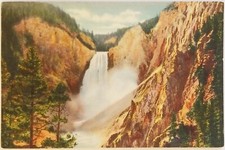 Great Falls and Grand Canon of the Yellowstone National Park Postcard